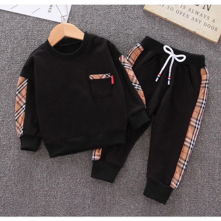 Set bộ BBR cotton dài tay mùa thu cho bé trai từ 9 tháng đến 4 tuổi (9-19kg)