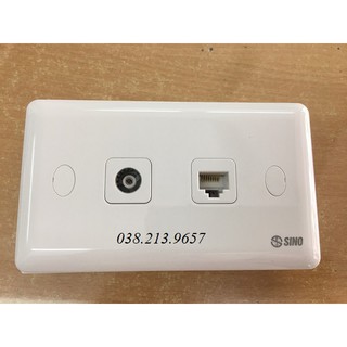 Bộ ổ cắm BNC/ tivi S19+ mạng S19 sino âm tường hàng chính hãng