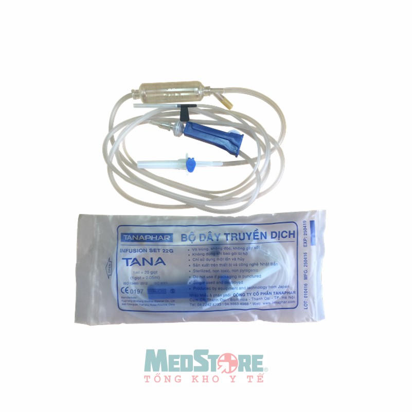 Bộ dây truyền dịch có kim bướm TANAPHAR