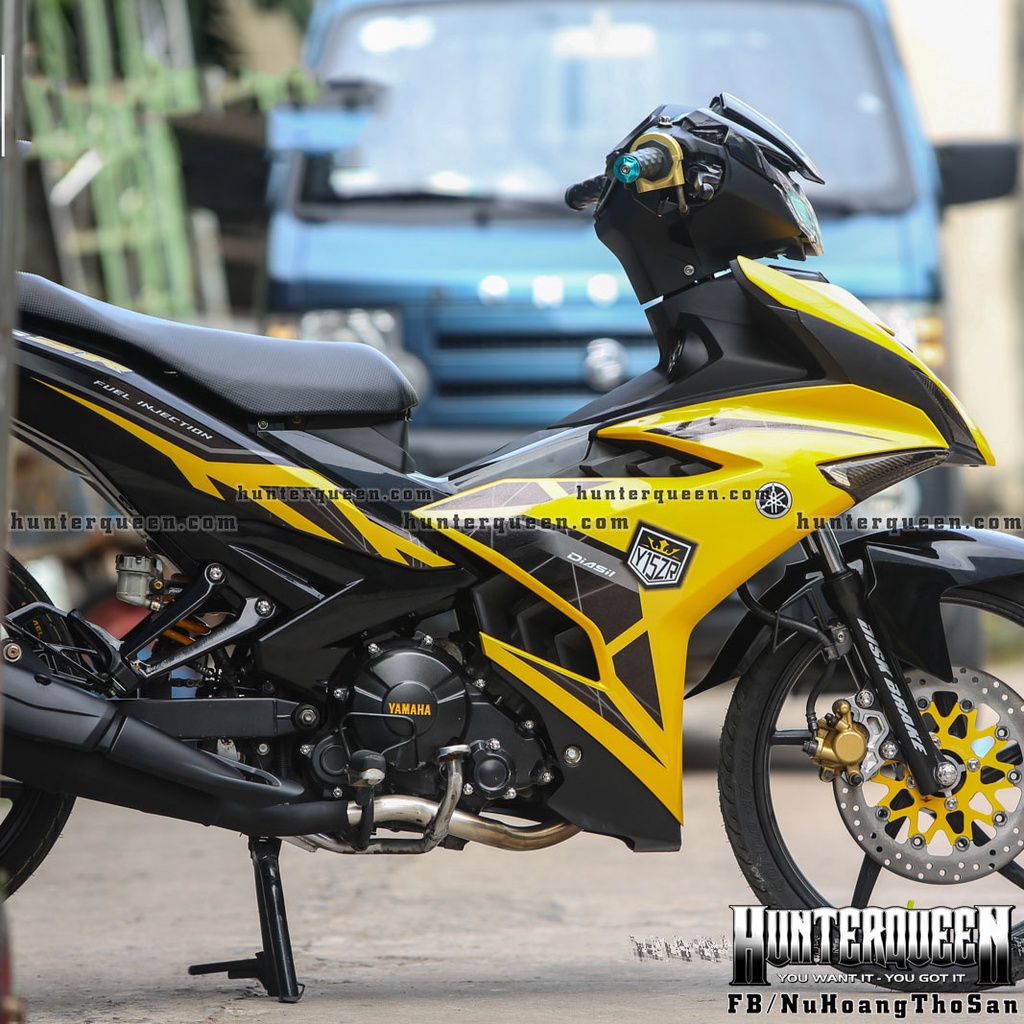 Tem rời in UV cao cấp, Y15ZR đen vàng. Dán xe Exciter 150. Kích thước chuẩn, không bay màu, độ dính cao. Tặng logo