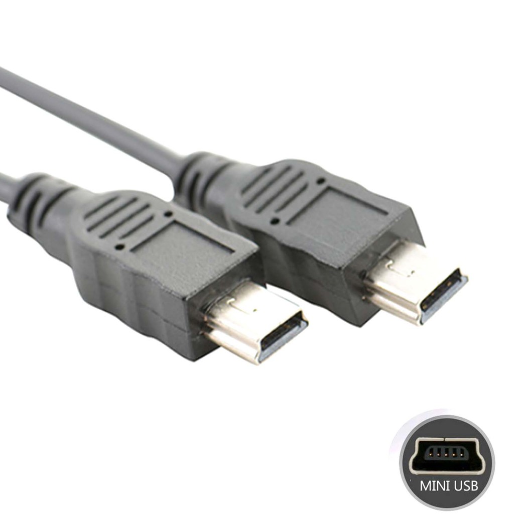 Dây Cáp Sạc 2 Cổng Mini USB Cái Sang 2 Đầu Đực Hình Chữ Y Cho Thiết Bị gps Điện Thoại