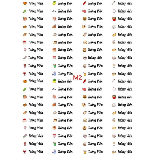STICKER IN TÊN MẪU ĐỘC ĐÁO