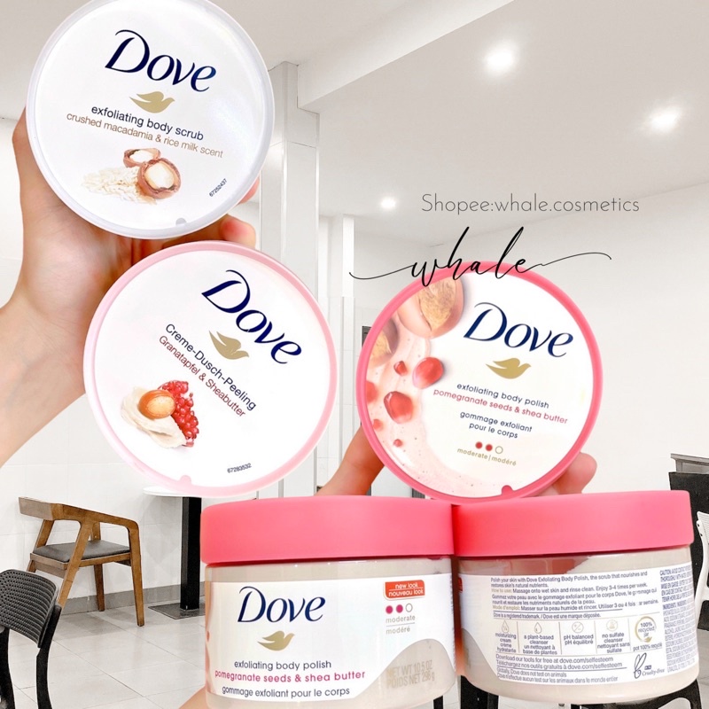 [ BẢN ĐỨC ] Tẩy Da Chết Toàn Thân DOVE Exfoliating Body Polish