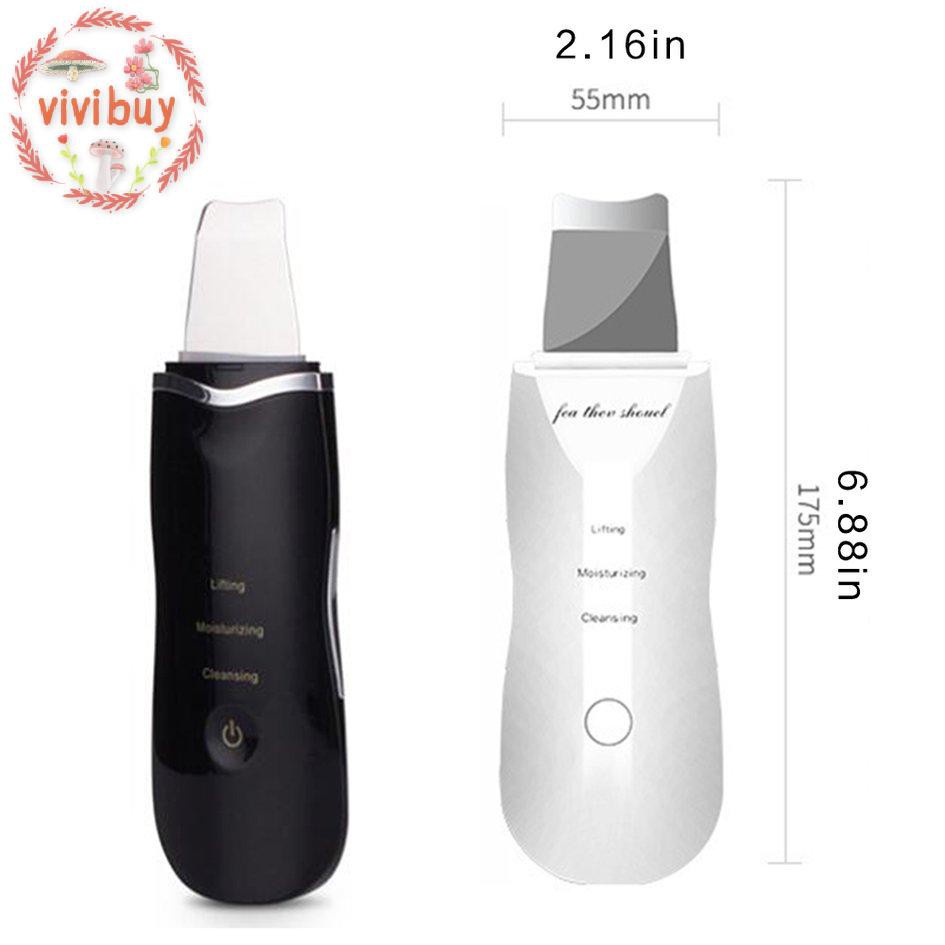 ✿vivi✿ Ultrasonic Blackhead Clean Shovel Skin Cleansing Instrument Beauty Instrument Face Skin Whitening Lifting Effect Device