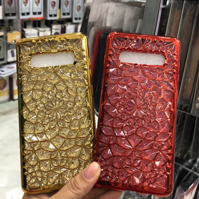 Samsung Galaxy S10 Plus (+) Ốp lưng mặt cắt 3D đính đá