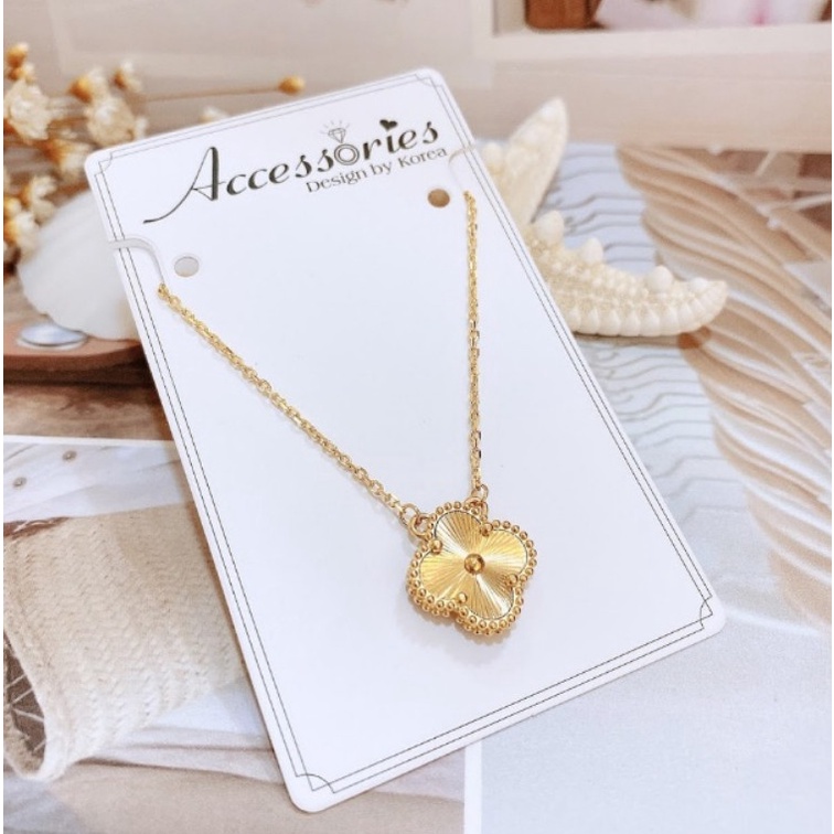 Dây Chuyền Titan Ko Han Rỉ Cỏ 4 Lá TT 4005