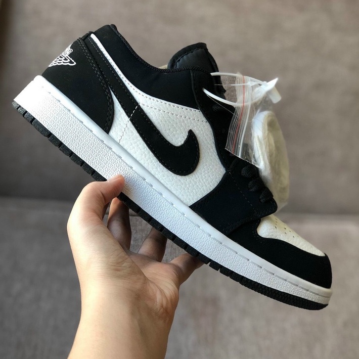 Giày Jordan Cổ thấp, jd1 low Panda đen trắng chuẩn | BigBuy360 - bigbuy360.vn