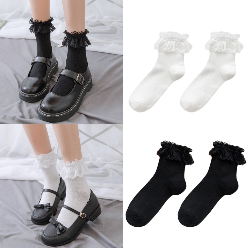 Đôi tất phối ren xinh xắn cho nữ