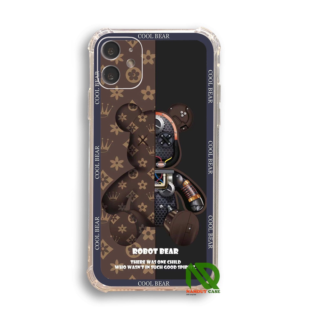 Ốp lưng iPhone 6/6s/7/8/X/XS/11/12/13 Pro Plus Max chống sốc bảo vệ camera silicon trong suốt mềm dẻo hình Beabrick