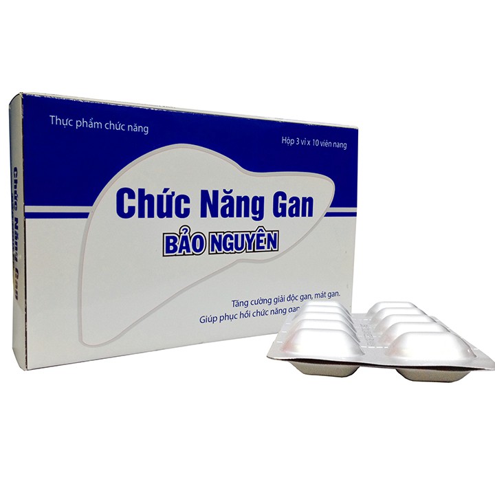 CHỨC NĂNG GAN BẢO NGUYÊN Hộp 30 Viên- GIẢI ĐỘC GAN HIỆU QUẢ - Coastlinecare Pharmacy