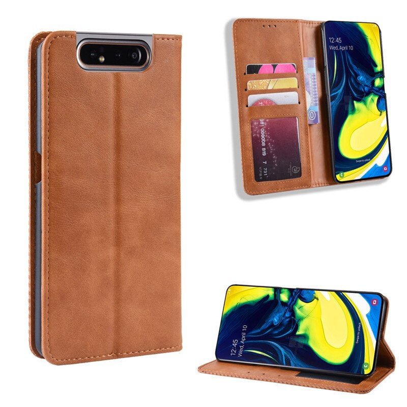 Bao da Samsung A71, Samsung A70, Samsung A80 dạng ví có ngăn đựng thẻ | BigBuy360 - bigbuy360.vn