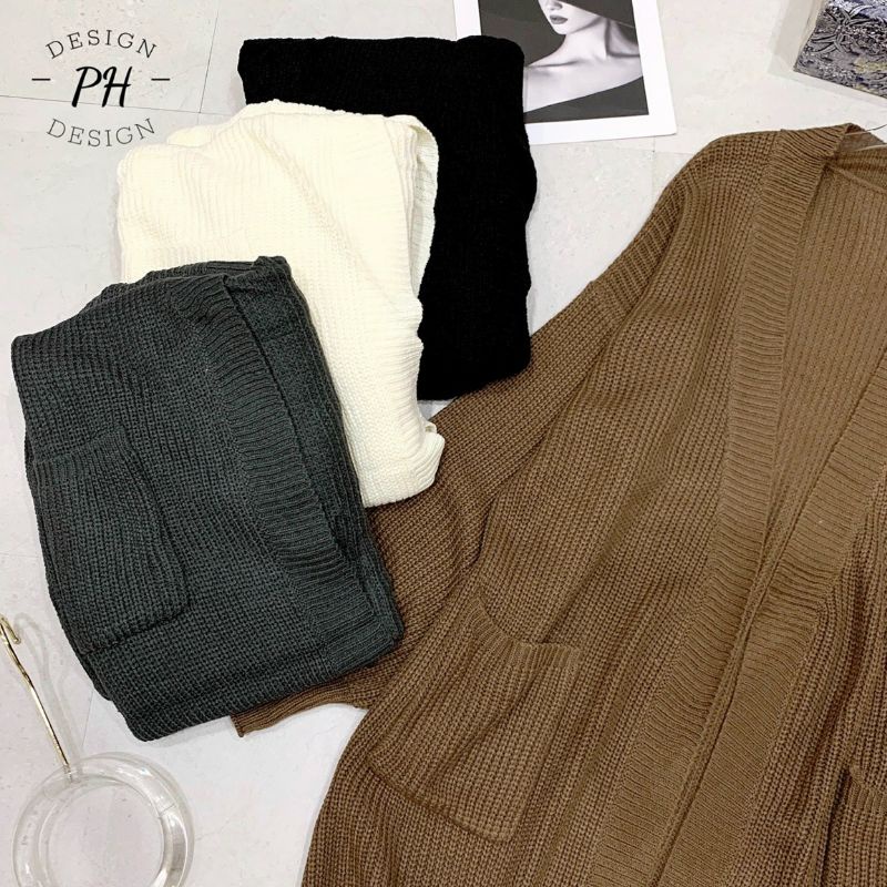 Áo len cadigan dáng dài | BigBuy360 - bigbuy360.vn