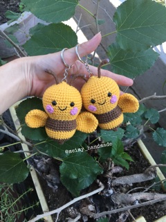 Móc khoá len handmade - Đom đóm cute
