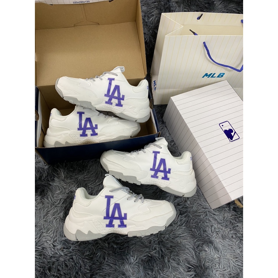 [ CÓ SẴN - ẢNH THẬT] Giày MLB.B LA đế tách Hàn Quốc chuẩn hàng xịn, Giày thể thao tăng chiều cao full box + tặng kèm tất