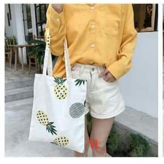 [FREESHIP ĐƠN TỪ 50K] [Túi tote] Túi vải nhiều quả dứa HARI1120
