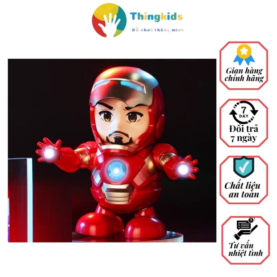 Đồ chơi robot iron man nhảy múa làm quà tặng cho con