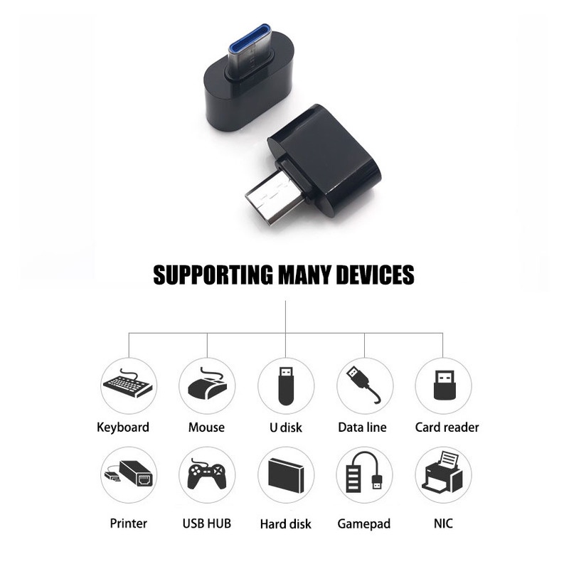 Đầu Chuyển Đổi USB 2.0 Type C Sang Otg Cho Macbook Samsung S20 S10 USB Otg V8