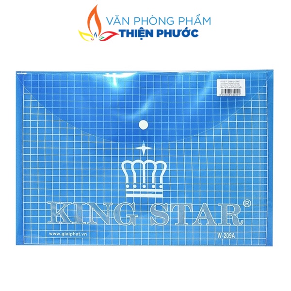 Bìa nút A4 F4 KingStar Nhiều màu đựng tài liệu THIỆN PHƯỚC