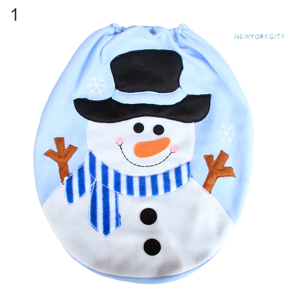 Vỏ Bọc Bệ Ngồi Toilet Họa Tiết Giáng Sinh Đáng Yêu