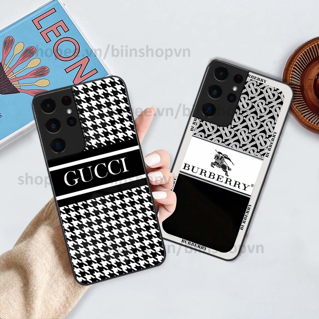 Ốp Samsung S21 Ultra in hình các thương hiệu nổi tiếng siêu đẹp, thời trang cá tính