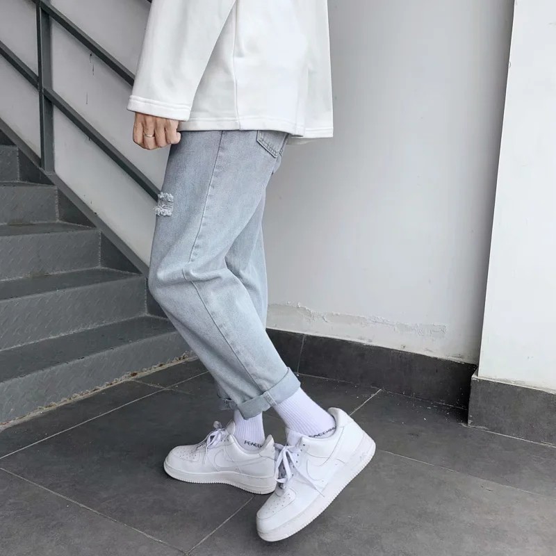 Quần jeans dài thiết kế thời trang cá tính cho nam size s-3xl | BigBuy360 - bigbuy360.vn