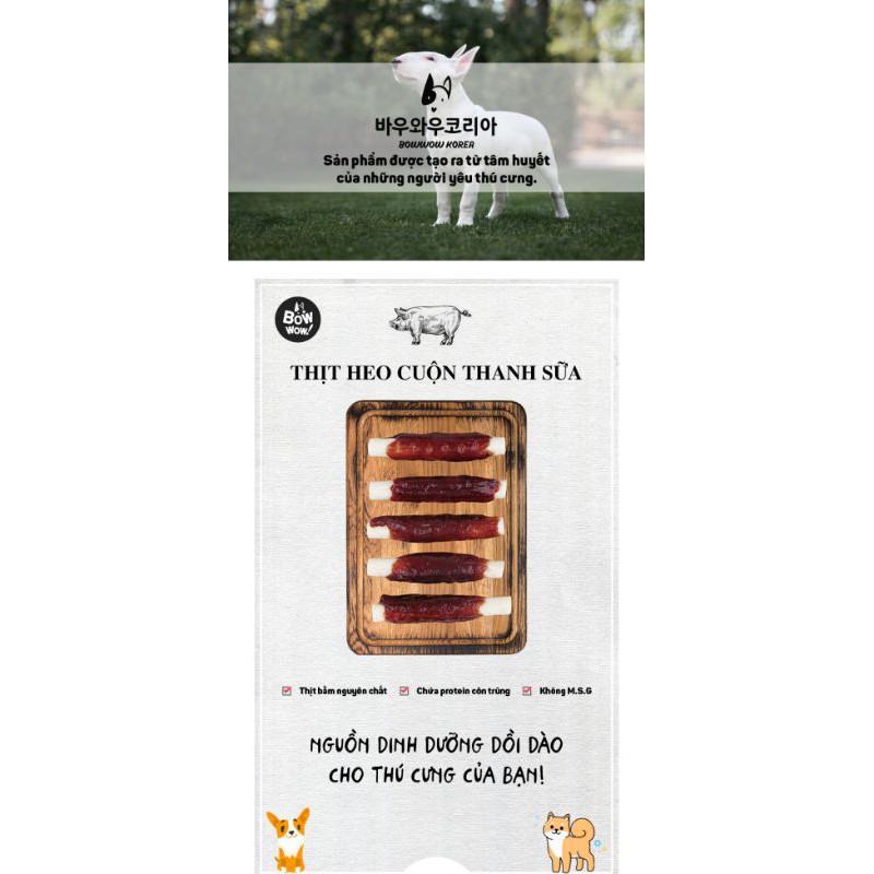 80gTHỊT HEO CUỘN THANH SỮA Sản phẩm có dạng mềm, thơm ngon, có hàm lượng chất béo, muối và calo thấp.