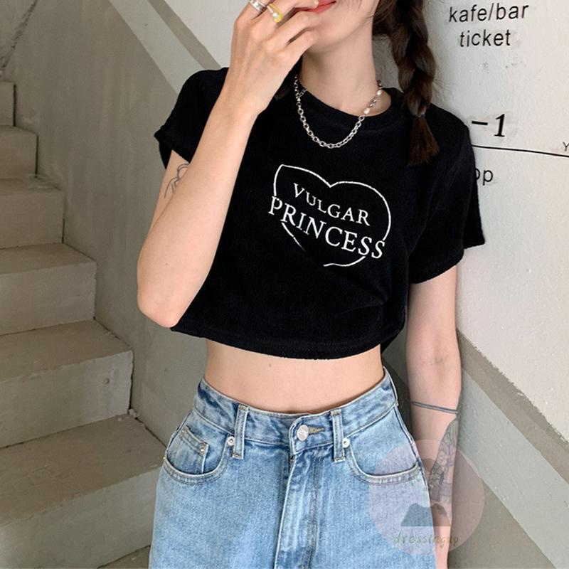 Áo Thun Ngắn Tay In Chữ Cá Tính Theo Phong Cách Mùa Hè Dành Cho Nữ