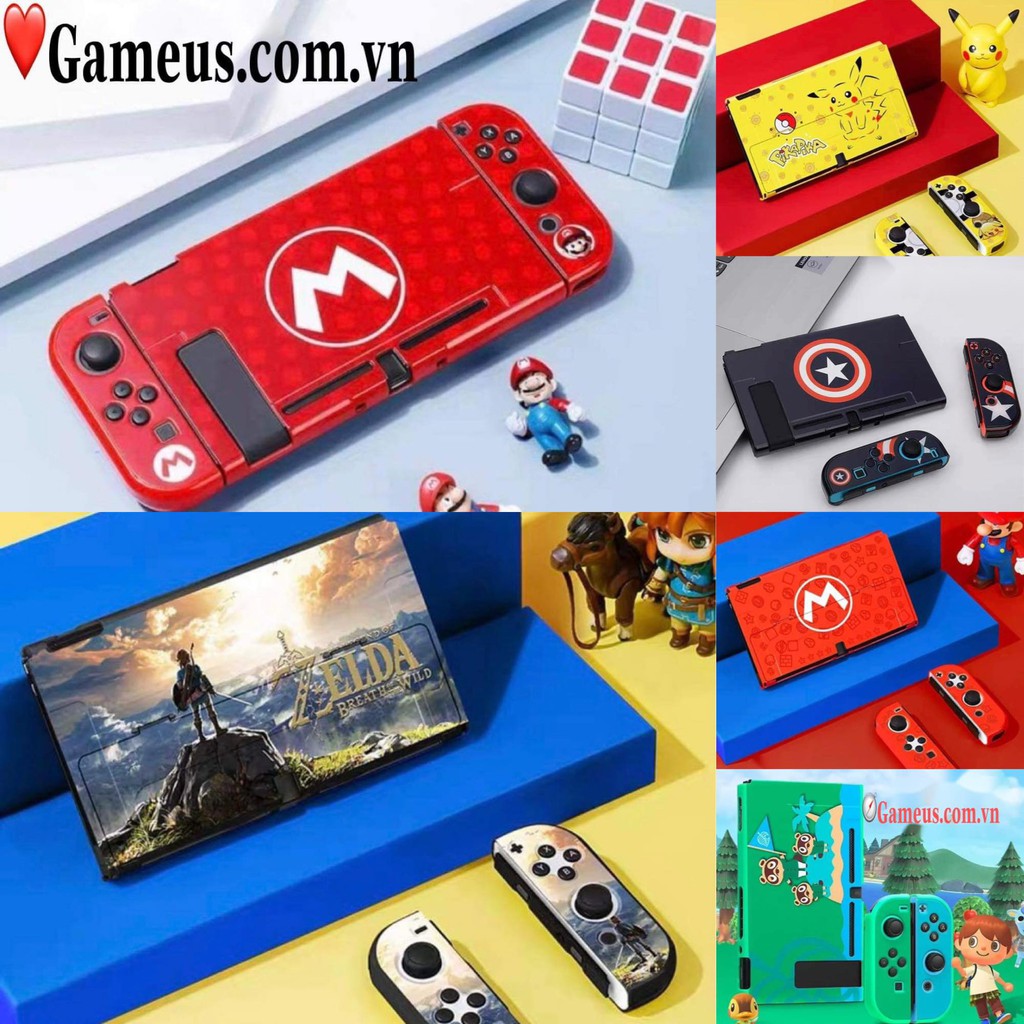 Ốp Lưng Bảo Vệ Toàn Máy Nintendo Switch V2 , Oled Nhiều Mẫu