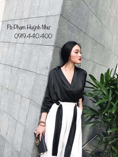 Set sơ mi lụa