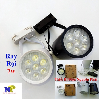 Đèn LED  Rọi Thanh Ray 7w Vỏ Đen Vỏ Trắng Ánh Sáng Trắng Ánh Sáng Vàng