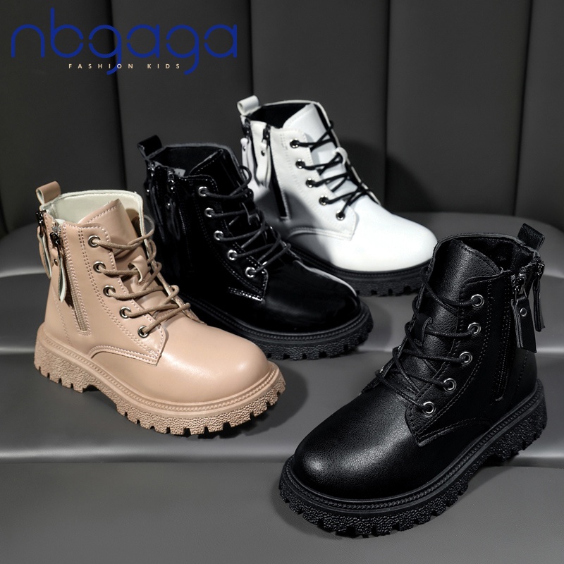 Giày Bốt Da Chống Thấm Nước Chống Trượt Thời Trang Dành Cho Bé Gái
