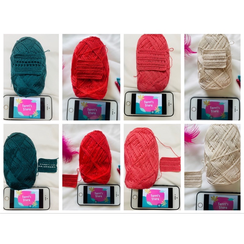 Sợi Cotton Thái - Sợi se/xe 2 chiều  - Sợi mền bóng nhẹ và mát dùng móc áo váy bikini áo dài mùa hè