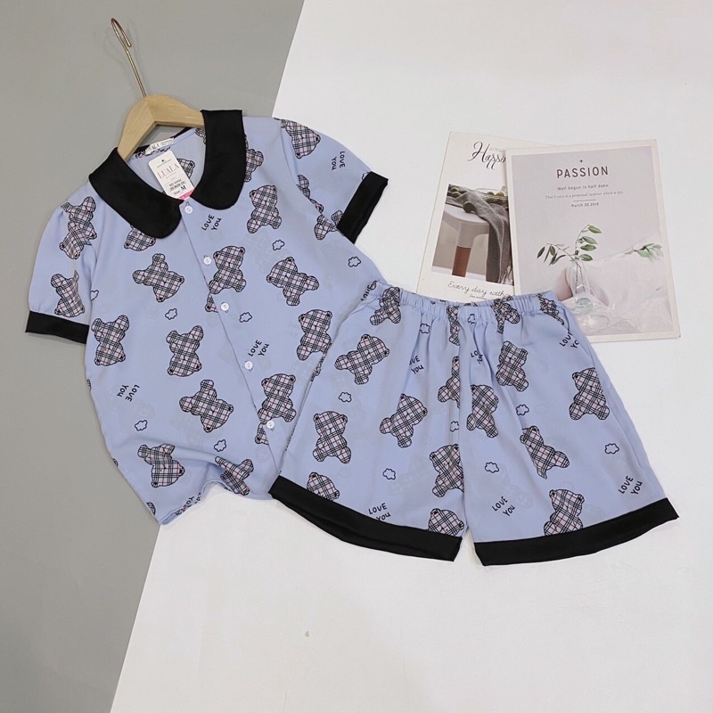 Đồ Ngủ Pijama Quần cộc tay ngắn , Siêu Xinh, LỤA SATIN MỀM MÁT - Đồ bộ mặc nhà siêu mát | BigBuy360 - bigbuy360.vn