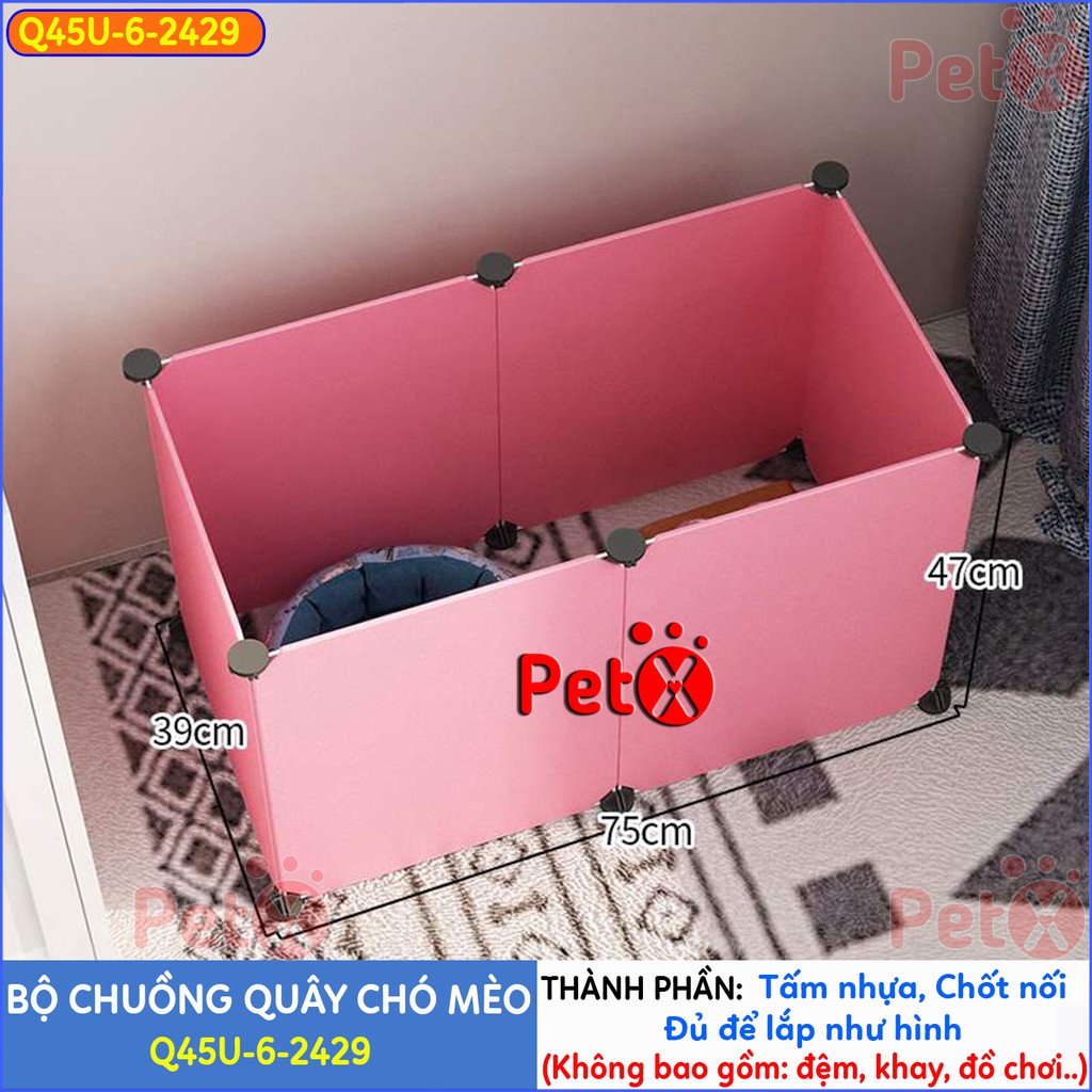 Quây chuồng chó mèo lắp ghép nuôi thú cưng sơn tĩnh điện giá rẻ-12