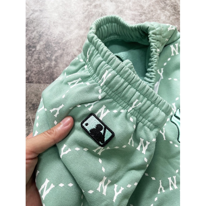 (HÀNG XUẤT XỊN) Bộ 1922 M//L//B N//Y MONOGRAM SWEATSHIRT &amp; PANTS IN MINT GREEN Made in V//N full-tag-code  SIZE XS S M