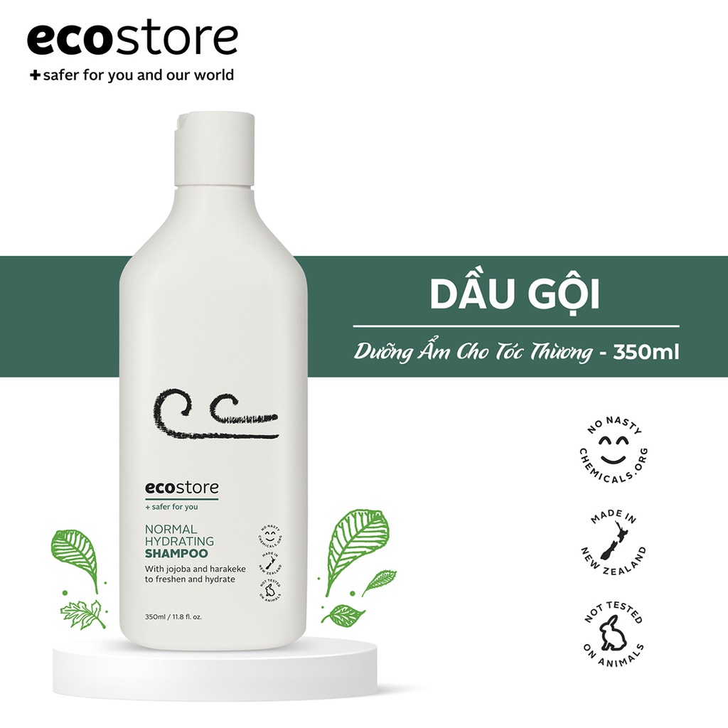 Ecostore Dầu gội dưỡng ẩm dành cho tóc thường gốc thực vật 350ml (Normal Hydrating Shampoo)