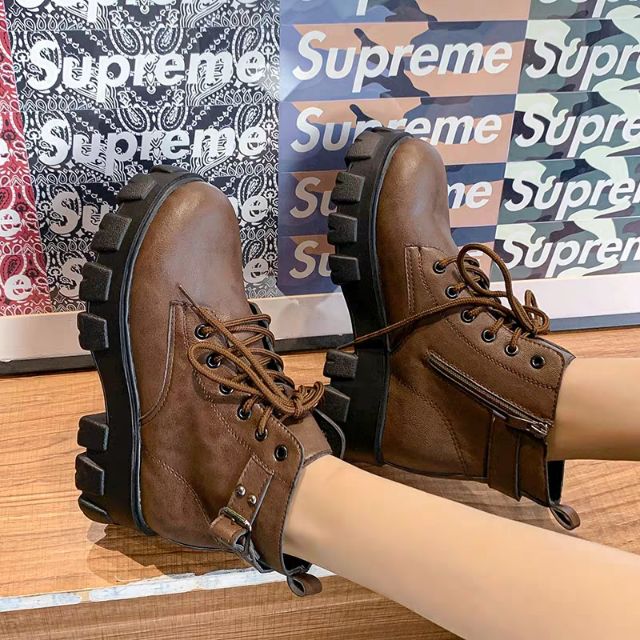 Giày da ulzzang cổ cao phong cách | BigBuy360 - bigbuy360.vn