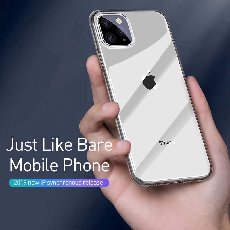 Ốp lưng BASEUS bằng TPU silicon mềm mỏng dành cho IPhone 11 Pro Max 2019