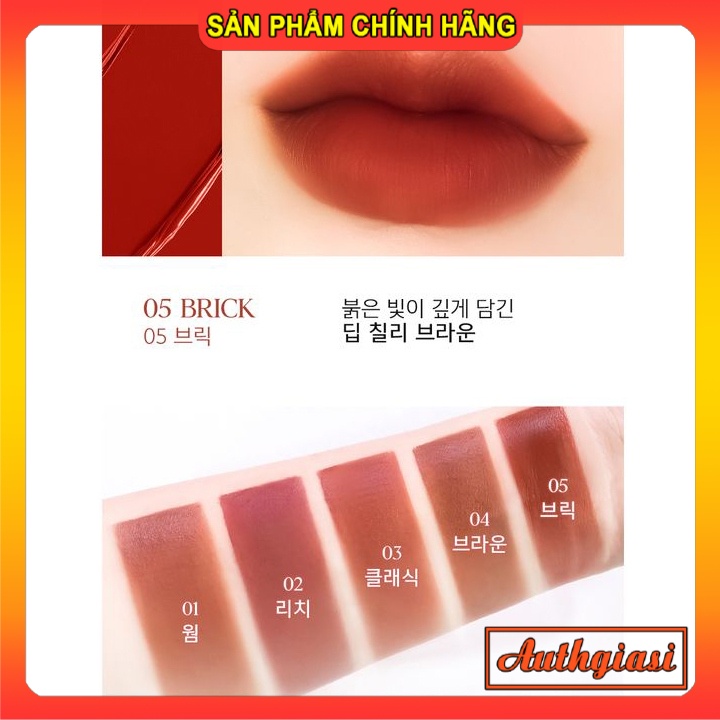 Son kem IBIM Bare Mousse Lip Tint mềm mịn môi lâu trôi lên màu cực sang xịn mịn