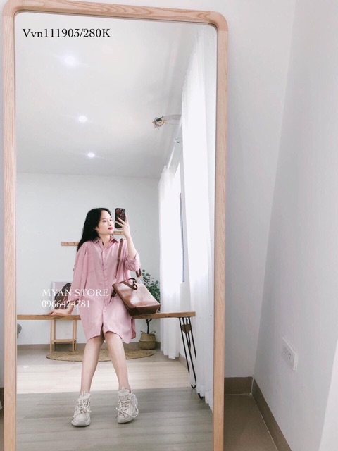 Váy Sơ Mi chất Đũi mềm k nhăn cao cấp 💋bán sỉ | BigBuy360 - bigbuy360.vn