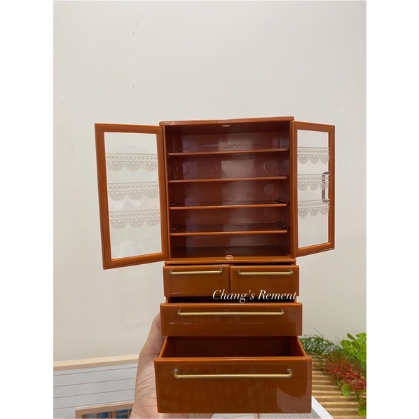 Mô hình tủ béo Rement nâu - used