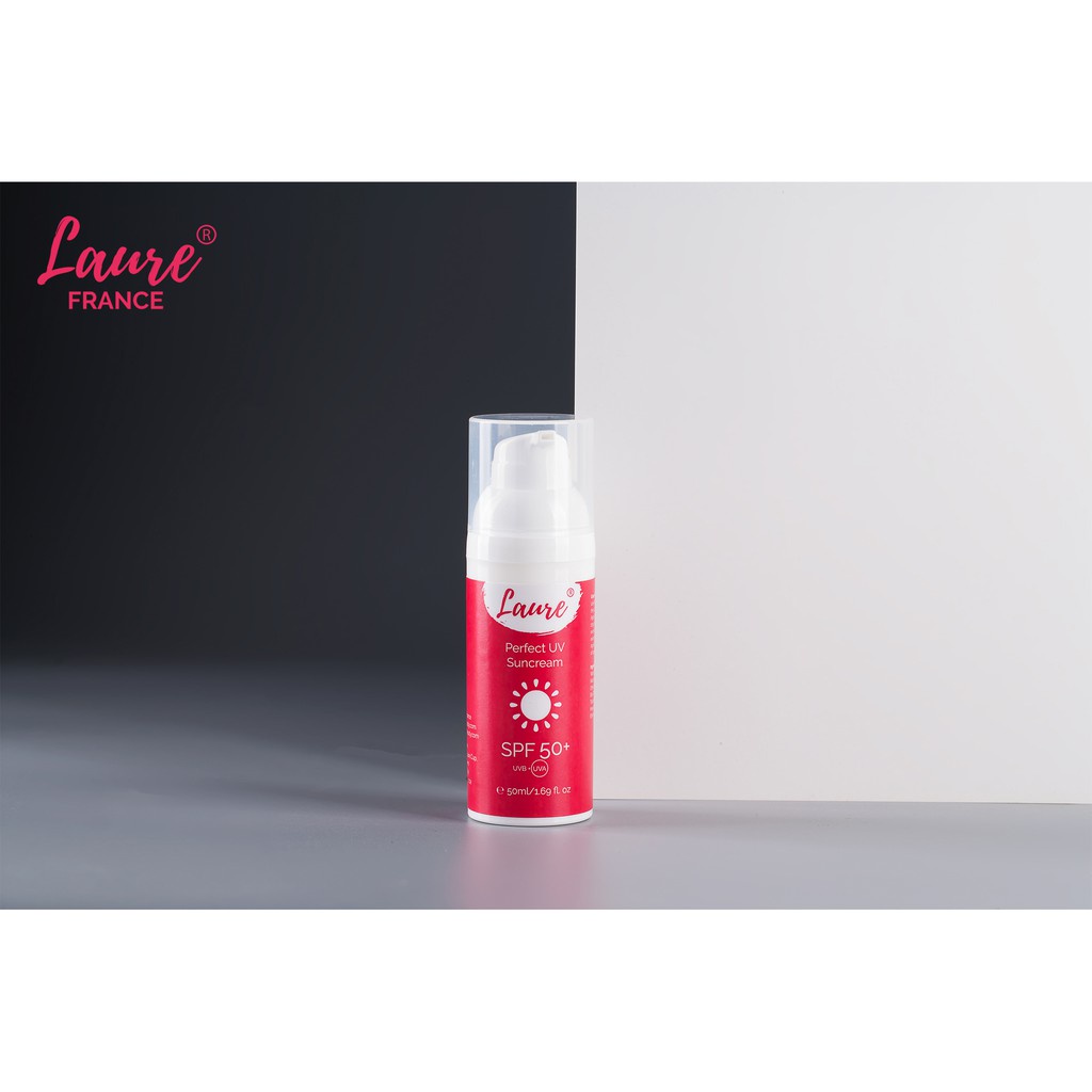 Kem chống nắng Laure SunCream Perfect UV SPF50+ chính hãng Pháp tặng kèm nước hoa Laure vial 3ml