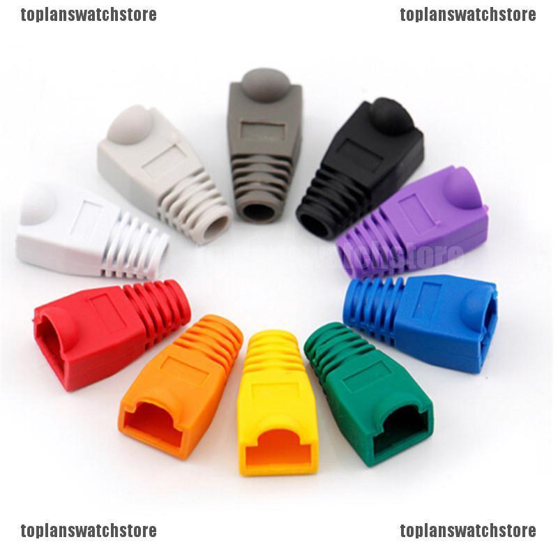 Set 50 Vỏ Bọc Đầu Nối Dây Cáp Mạng RJ45 Chuyên Dụng