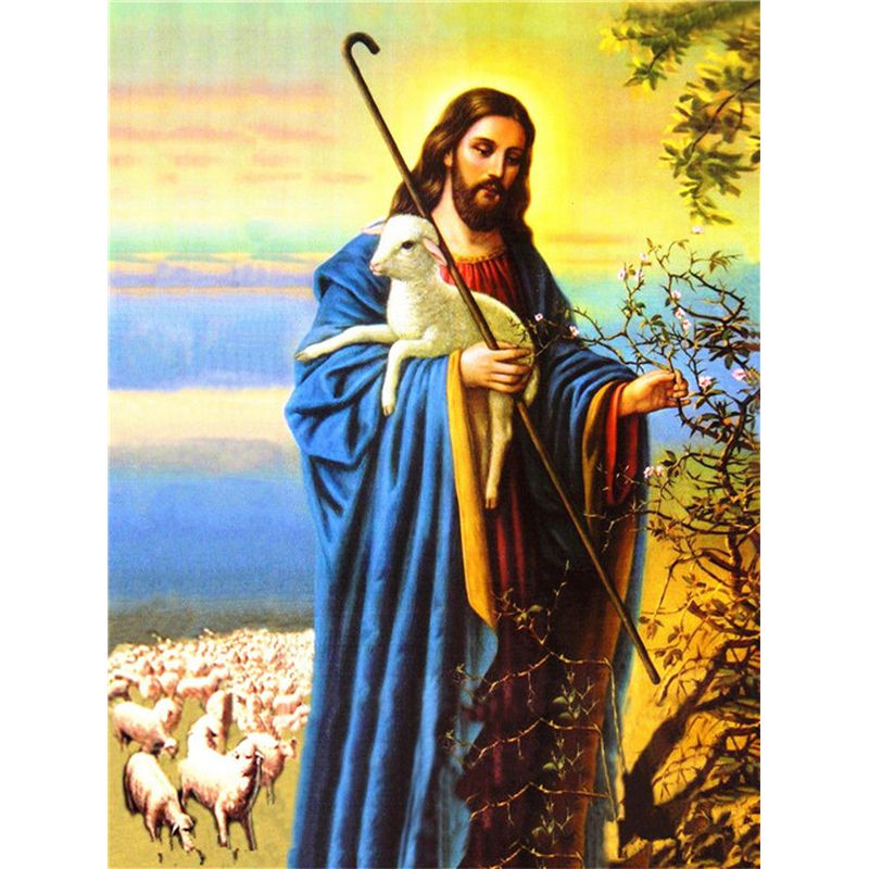 Tranh Sơn Dầu Trang Trí Hình Chúa Jesus (Tự Sơn)