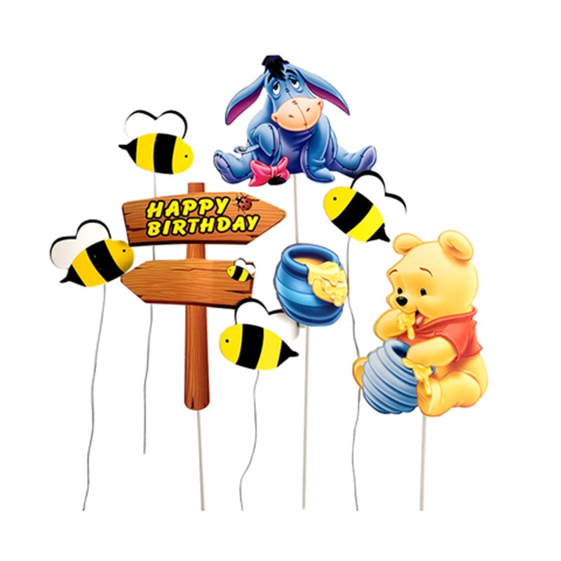 Búp Bê Đồ Chơi Hoạt Hình Disney Winnie The Pooh / Heo Hổ / Bánh Kem Sinh Nhật Cho Bé Trai Và Bé Gái