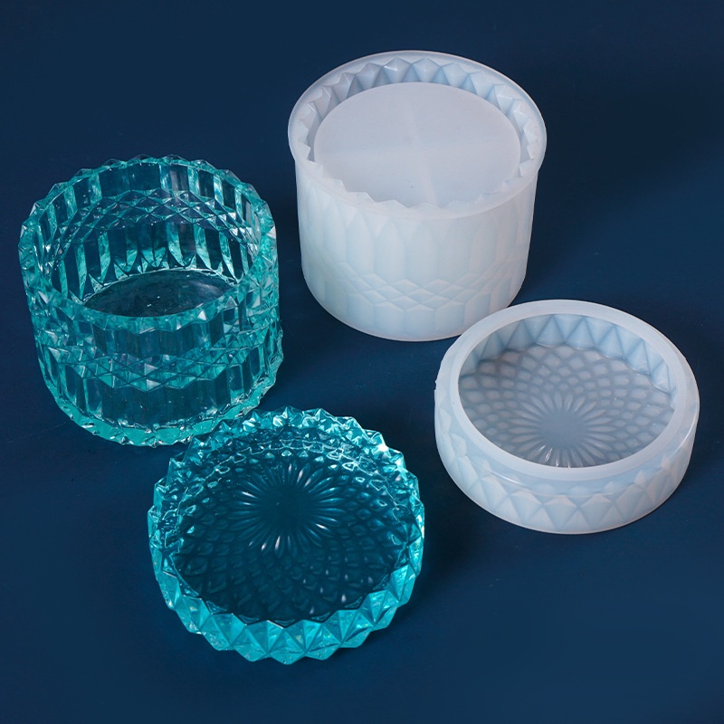 Khuôn Silicone Làm Hộp Đựng Bút Đa Năng Có Gương Soi Tiện Dụng