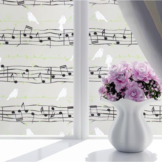 combo 3m giấy dán kính hình nốt nhạc - khổ rộng 45cm có keo sẵn