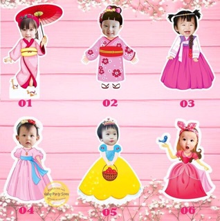 Cắm bánh chibi cho bé