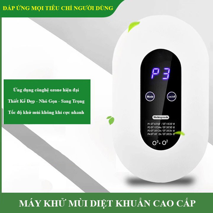 Máy khử mùi cao cấp 4 chế độ ứng dụng nhiều không gian cho cuộc sống trong lành