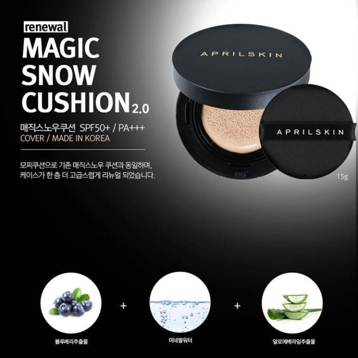 Phấn Nước April Skin Magic Cushion Galaxy Edition vó lấp lánh (Mẫu Mới) tone 22